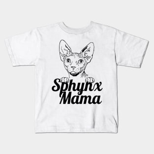 Sphynx Mama Dark  Cat Cats Sphynx Mom Sphynx Mum Kids T-Shirt